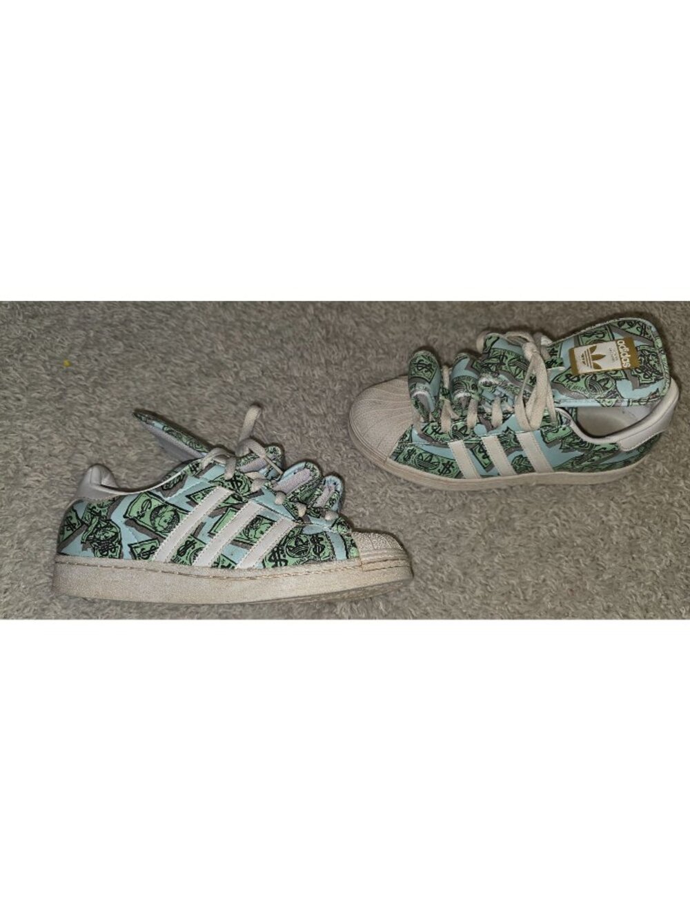 Adidas x Jeremy Scott Superstar Money Girl's Sneaker's size 6